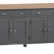 Warminster charcoal 4 door and 2 drawer sideboard