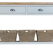 Warminster white large console table 